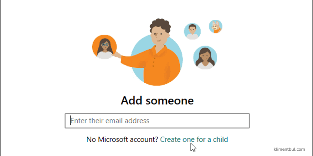 Add Your Child’s Microsoft Account 